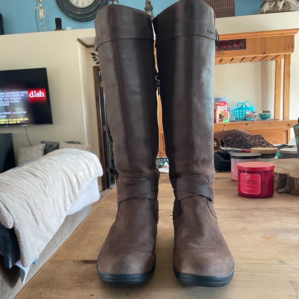 Columbia Jesse Brown Leather High Shaft Boots